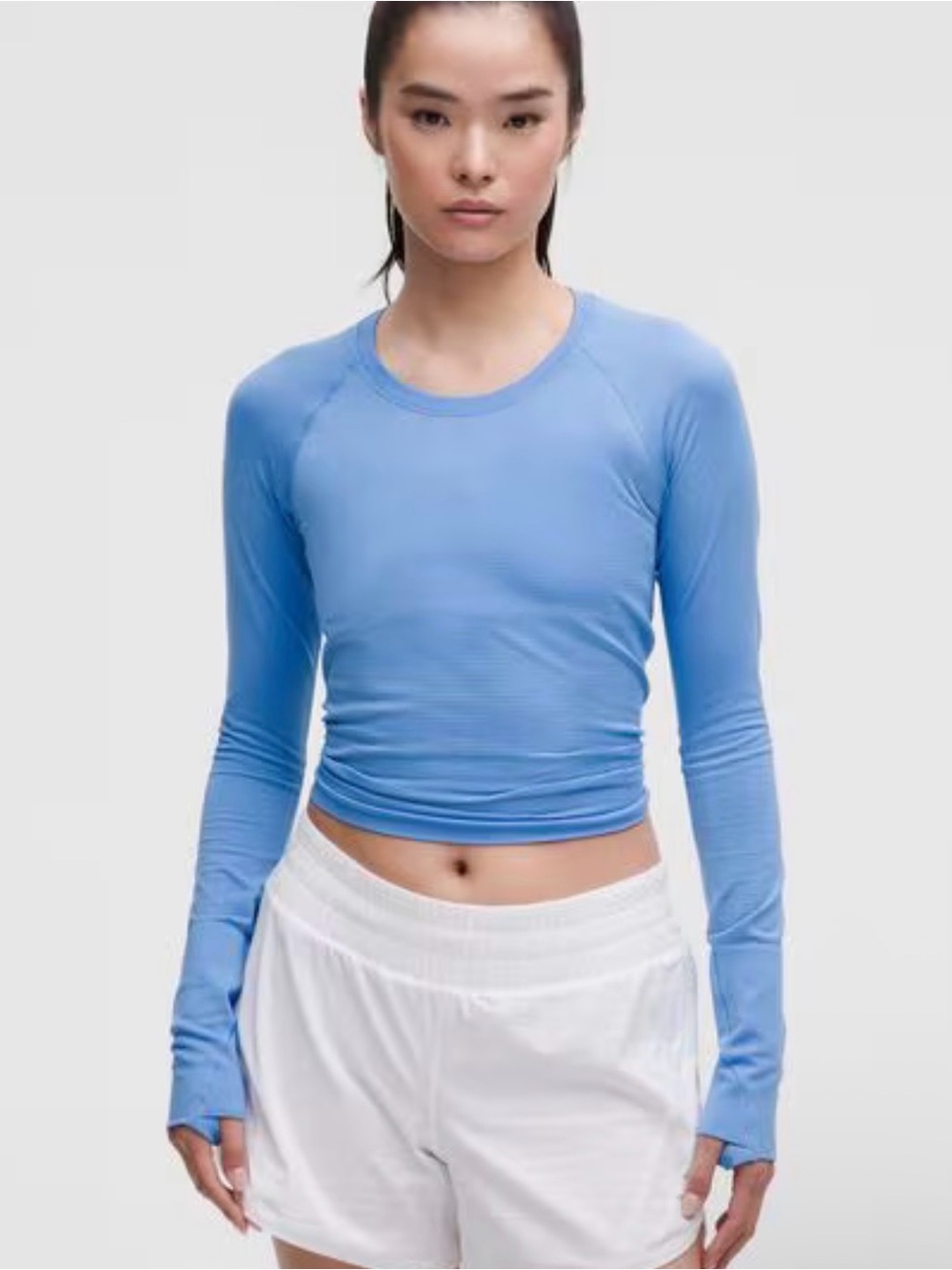 Lululemon Swiftly Tech Light Blue Long-Sleeve Race Length